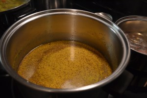 brine on stove