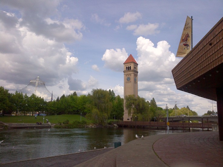 Riverfront Park - clock tower. 
