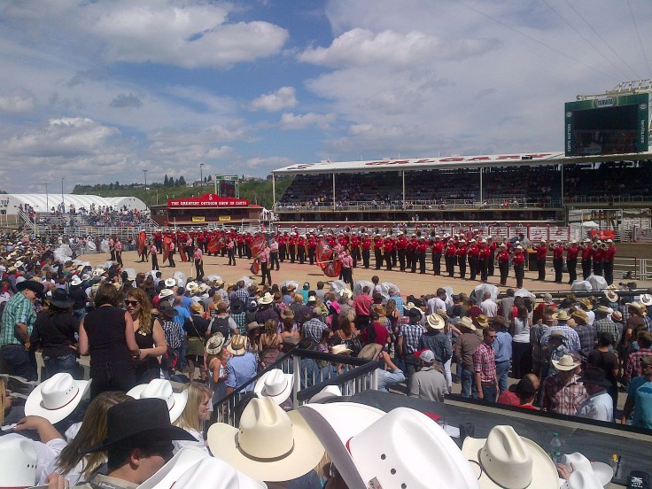 The Calgary Stampede showband. 