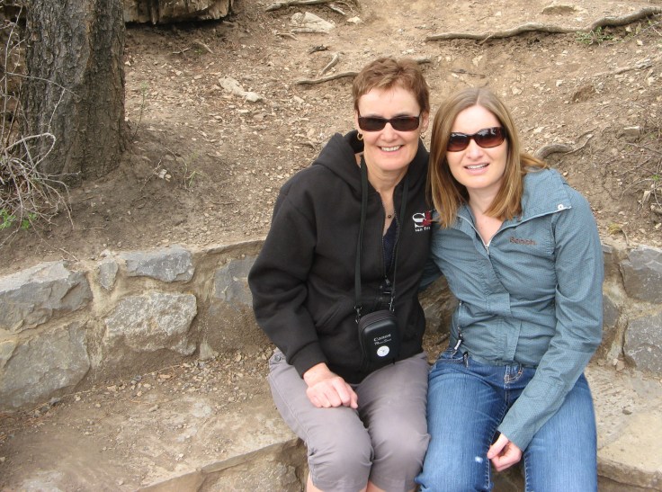 Mom and I in Kananakis Country, Alberta. 