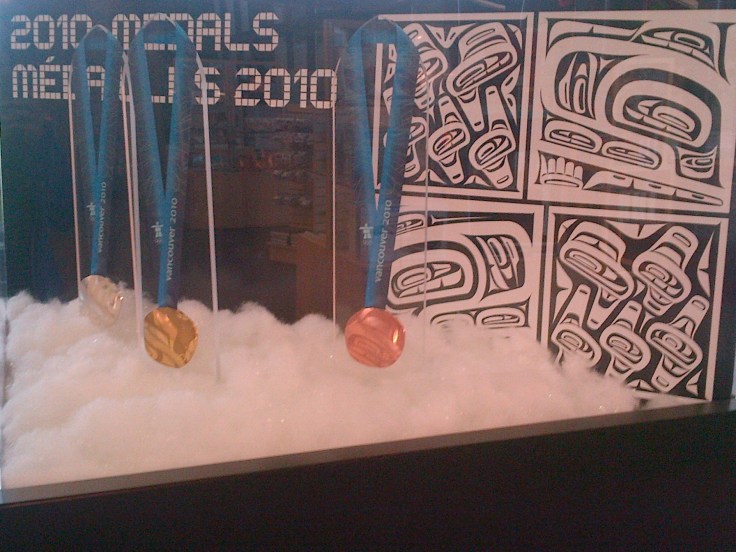 The 2010 Vancouver Winter Olympic medals. 