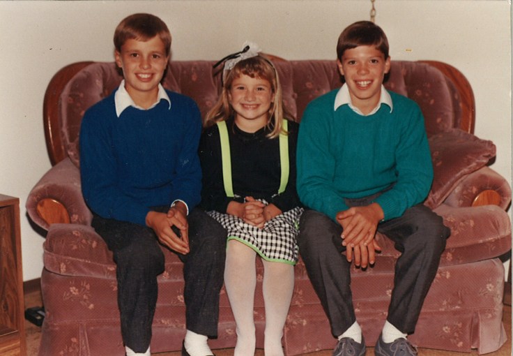 My brothers and me a few years later. 