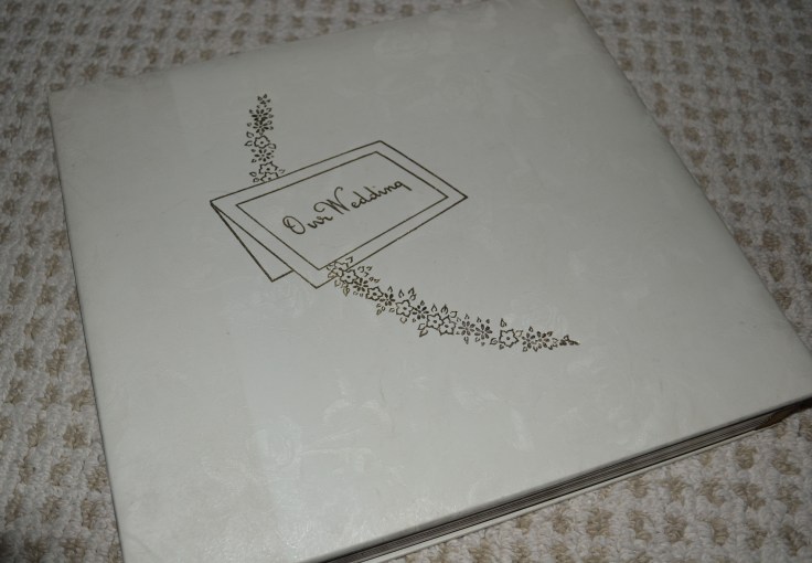 An album full of memories. My parents wedding photos. 