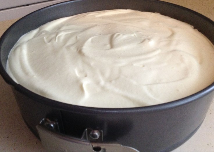 The whipped topping and pudding layer. 