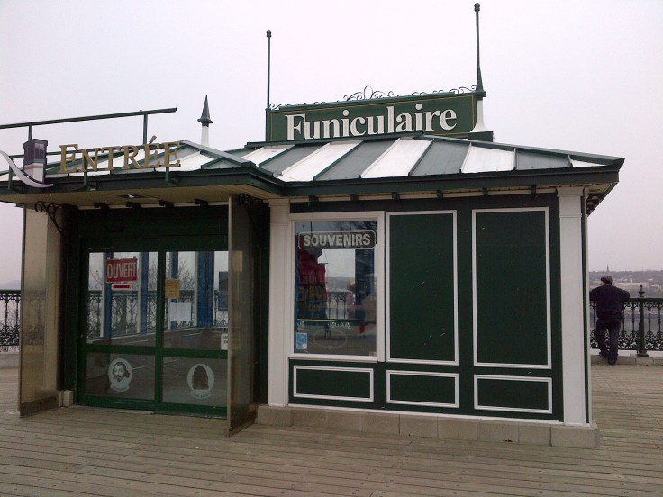 Quebec City's Funiculaire. 