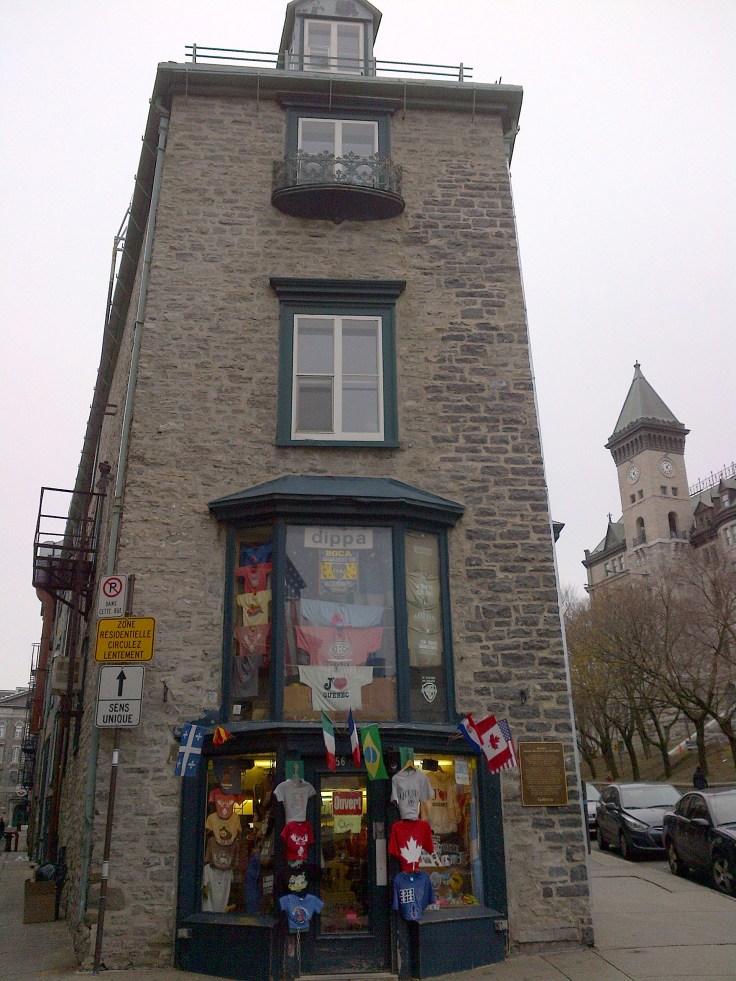 I thought this tall, narrow building on a street corner looked interesting. 