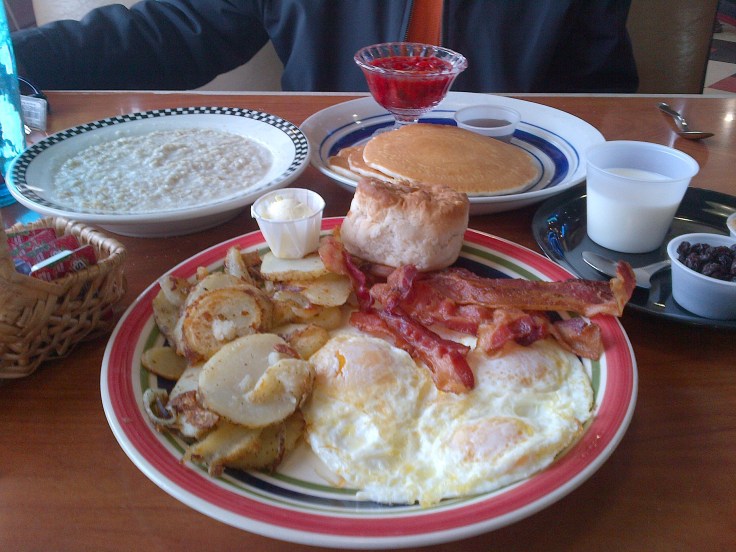 Breakfast at a 50's diner in Flagstaff, Arizona. 