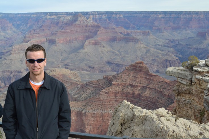 At the Grand Canyon. 