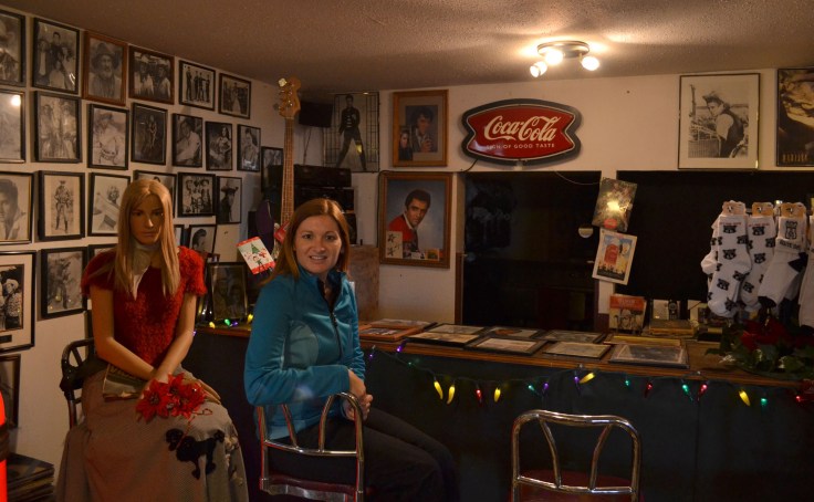 Hanging out with this lovely lady in the Hackberry General Store. 