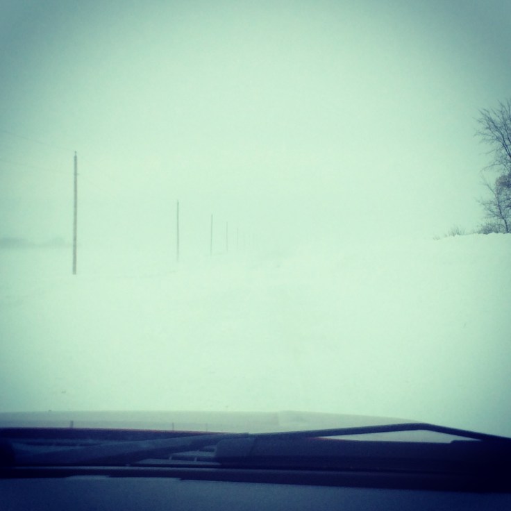 Blizzard conditions in Manitoba recently. 
