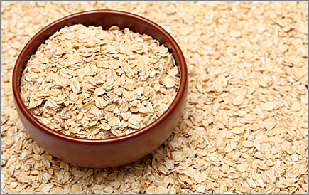 Oats in bowl