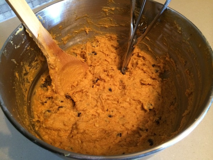 Pumpkin cookie batter
