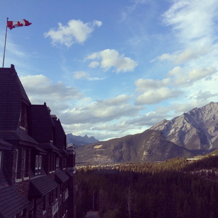 The Canadian flag flying outside my hotel room window on Wednesday, October 22, 2014. 
