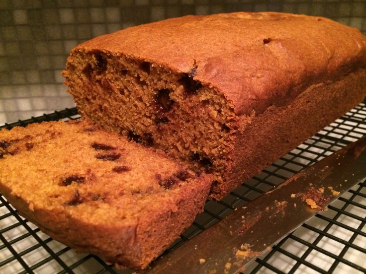 Pumpkin chocolate chip bread. 